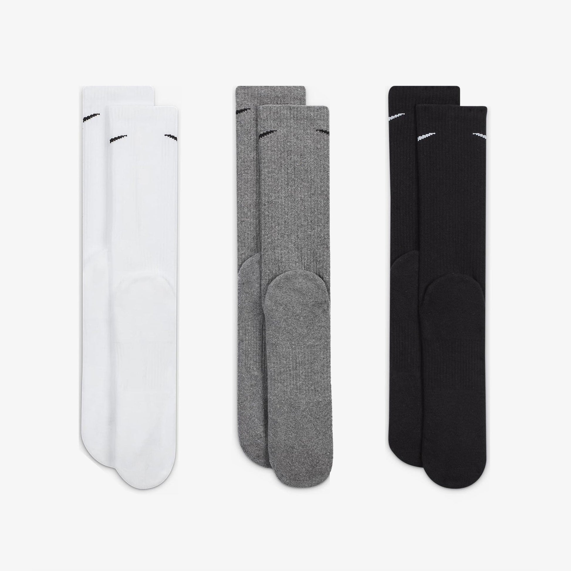 NIKE | EVERYDAY PLUS CUSHIONED TRAINING CREW SOCKS { MULTI-COLOR