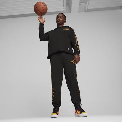 Puma | CAUTION BASKETBALL TRACK PANTS  { BLACK