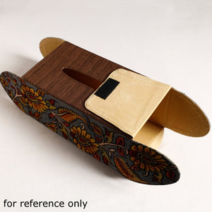 Brown - Handpainted Kalamkari Natural Dyed Cotton Tissue Box