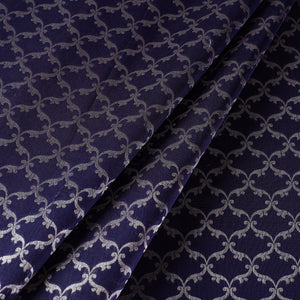 Blue - Banarasi Zari Jaal Silk Cotton Fabric
