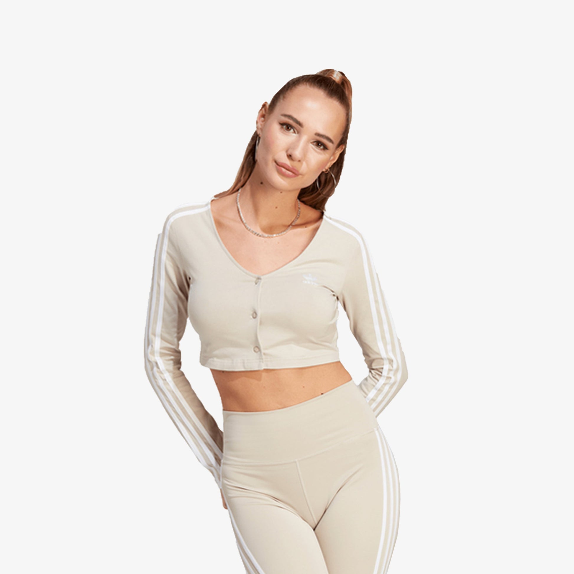 Adidas Originals | BUTTON LS  { WONDER BEIGE