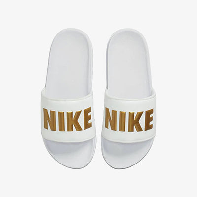 Nike | OFFCOURT  { WHITE/METALLIC GOLD-WHITE