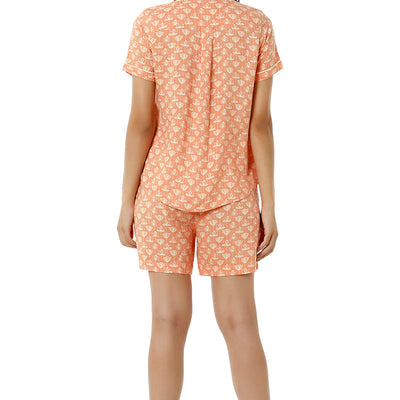 Sleep Shorts Set - Lotus Print