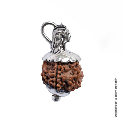 Adiyogi Pendant (6 Mukhi Nepali Rudraksha) With Chain