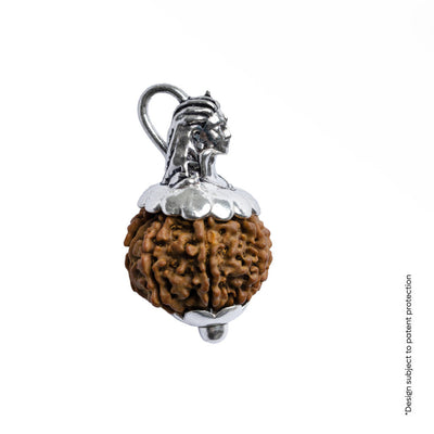 Adiyogi Pendant (9 Mukhi Nepali Rudraksha) With Chain