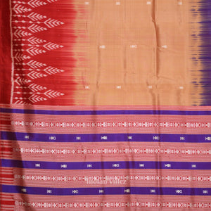 Cream With Multi Color Buti Design Odisha Ikat Contemporary Designer Saree