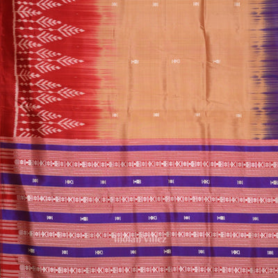Cream With Multi Color Buti Design Odisha Ikat Contemporary Designer Saree