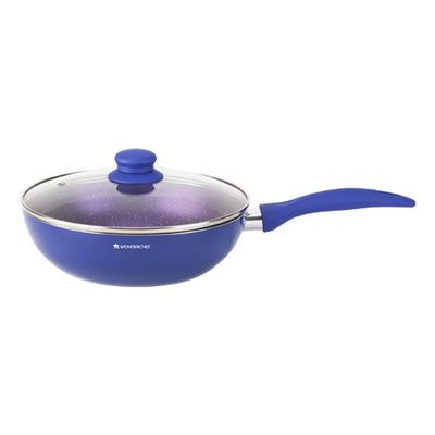 Wonderchef Renewed Blueberry Aluminium  24cm Wok .