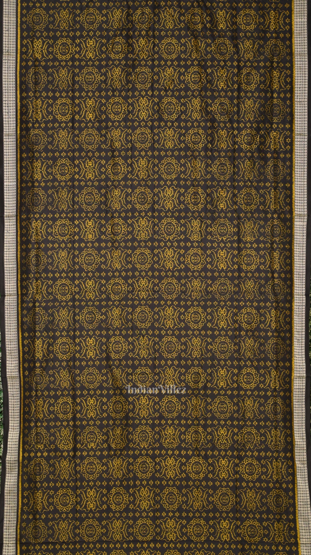 Exclusive Black Jhoti Theme Odisha Handloom Sambalpuri Silk Saree