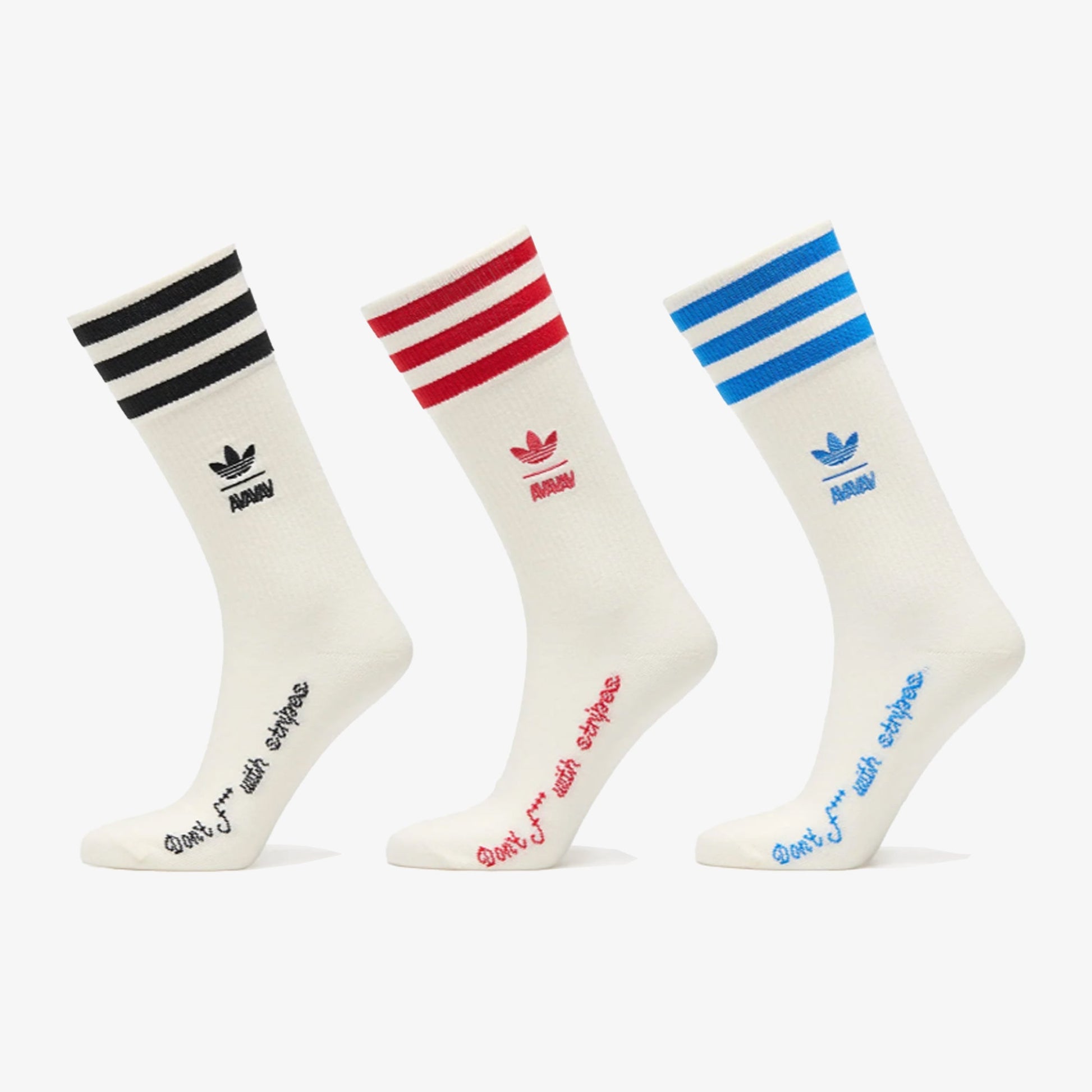 Adidas Originals | AVAVAV CREW SOCKS { CREAM WHITE/BLACK/BETTER SCARLET/BLUE BIRD