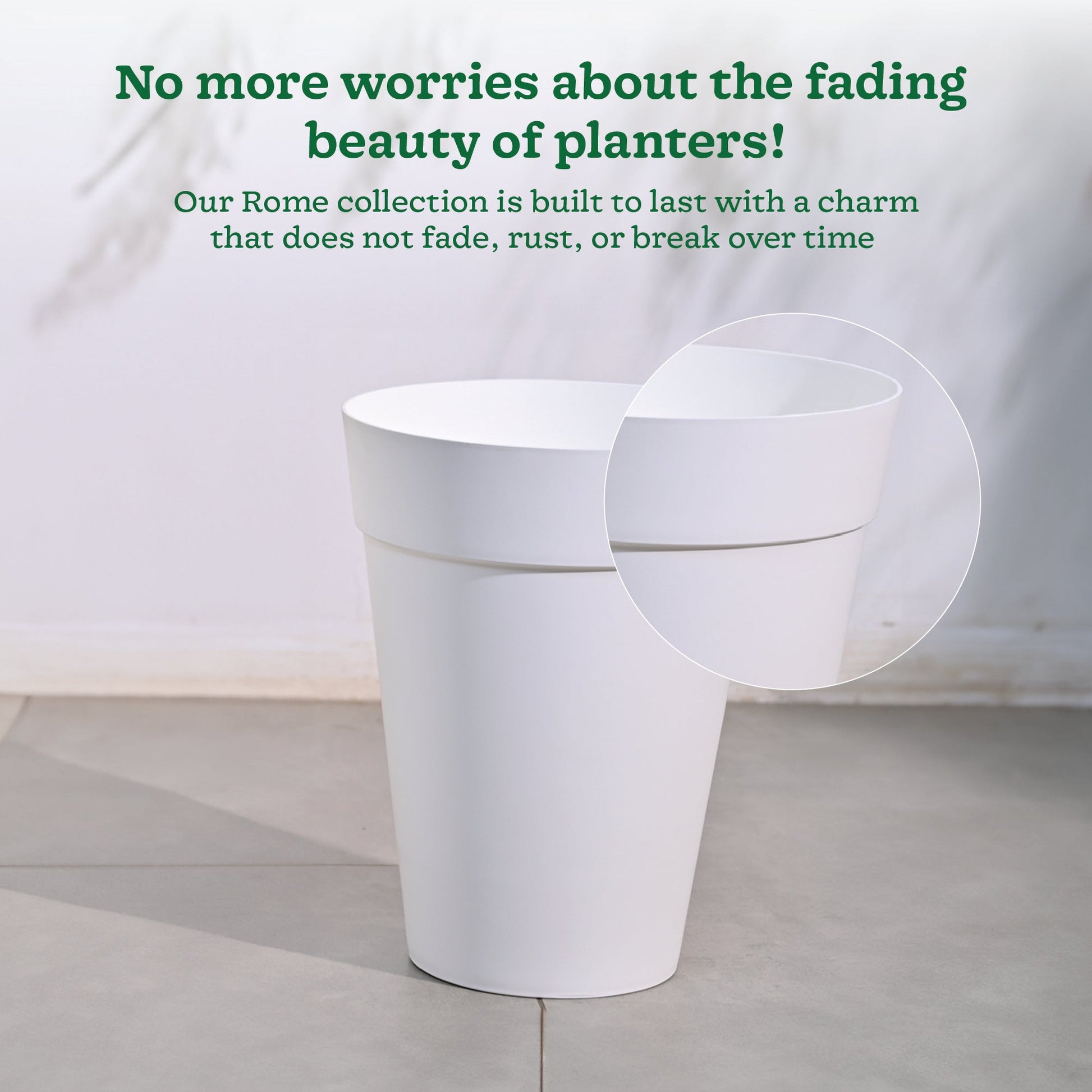 Roma Plastic Planter