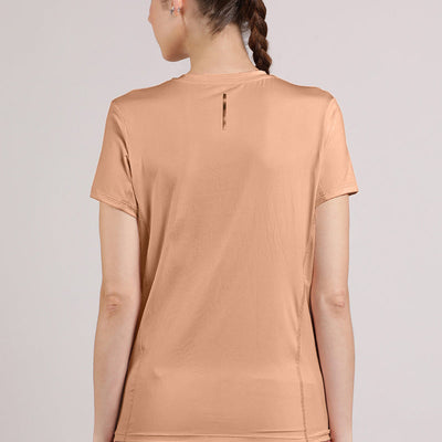 Flaunt Workout Tee - Cafe Creme