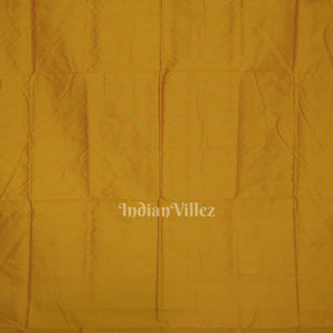 Red Yellow Single Butta Design Odisha Ikat Bomkai Silk Saree