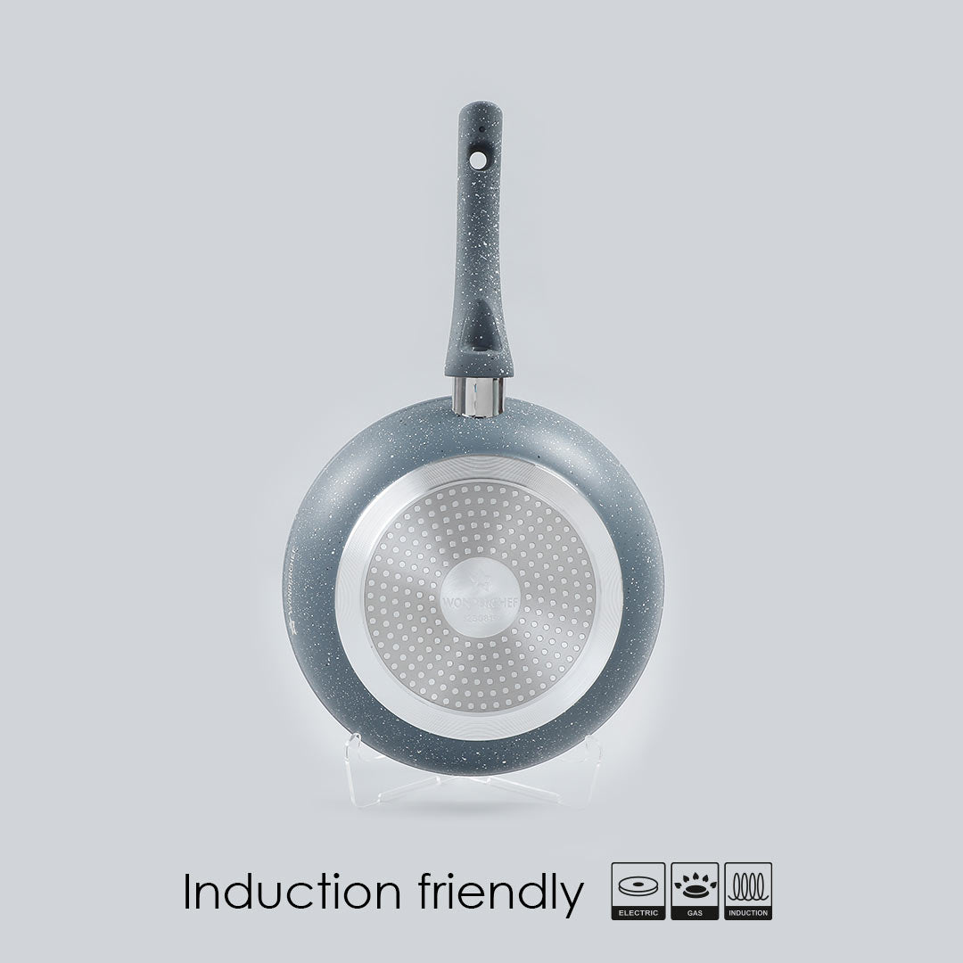 Granite Non-stick Fry Pan, Induction Bottom, by blacktree