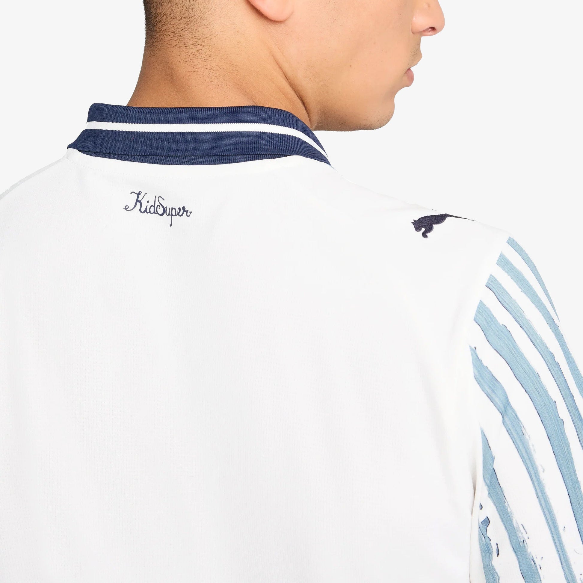 PUMA | KIDSUPER x CF MONTERREY JERSEY { PUMA WHITE-DEEP NAVY