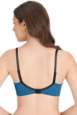 Smooth Dreams Padded Non-wired T-shirt Bra - Mykonos Blue