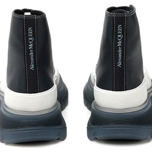 Alexander Mcqueen Tread Slick Boot Navy White (Women'S)