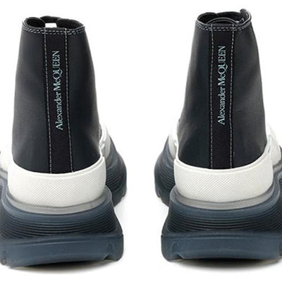 Alexander Mcqueen Tread Slick Boot Navy White (Women'S)