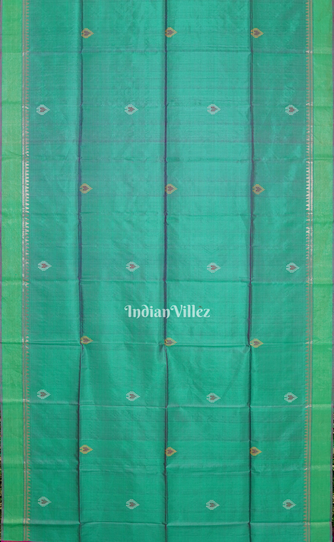 Sky Green Handwoven South Soft Silk Saree