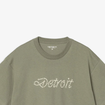 Carhartt | S/S PEACE AND WORK T-SHIRT { DOLLAR GREEN/NATURAL
