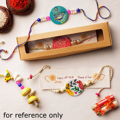 Bishnupur Handpainted Fabric Rakhi 12