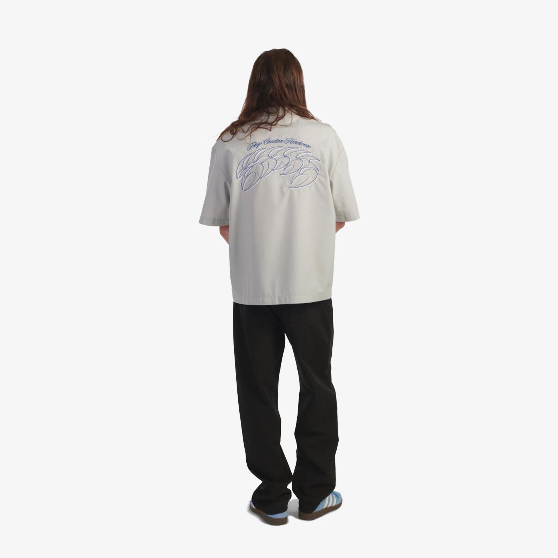EDWIN | STAFF UNIFORM SHIRT SS { PALE GREY