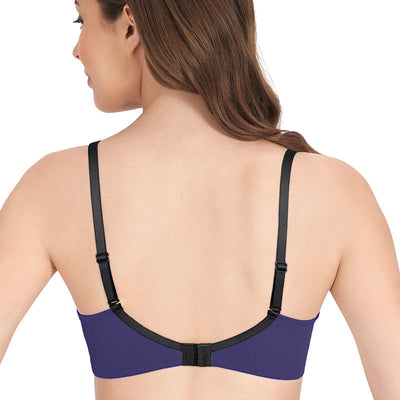 Smooth Dreams Padded Non-wired T-shirt Bra - Blue Jewel