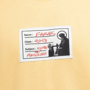 F A R A K | CALL OF FICTION 2.0 T-SHIRT { BEIGE/BEIGE