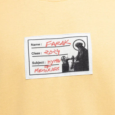 F A R A K | CALL OF FICTION 2.0 T-SHIRT { BEIGE/BEIGE