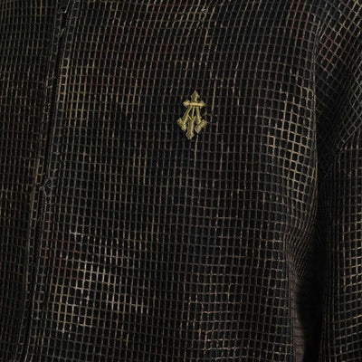 ALMOST GODS | MANDRAKE CAMO NET ZIP HOODIE { BROWN