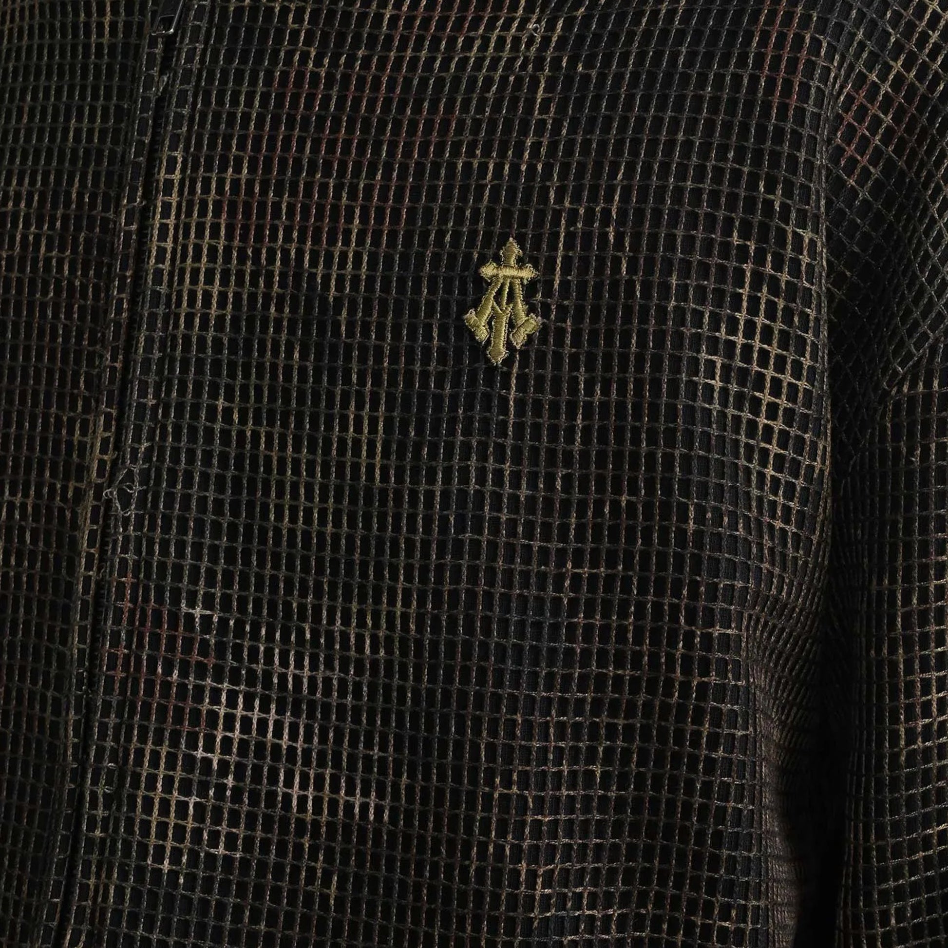 ALMOST GODS | MANDRAKE CAMO NET ZIP HOODIE { BROWN
