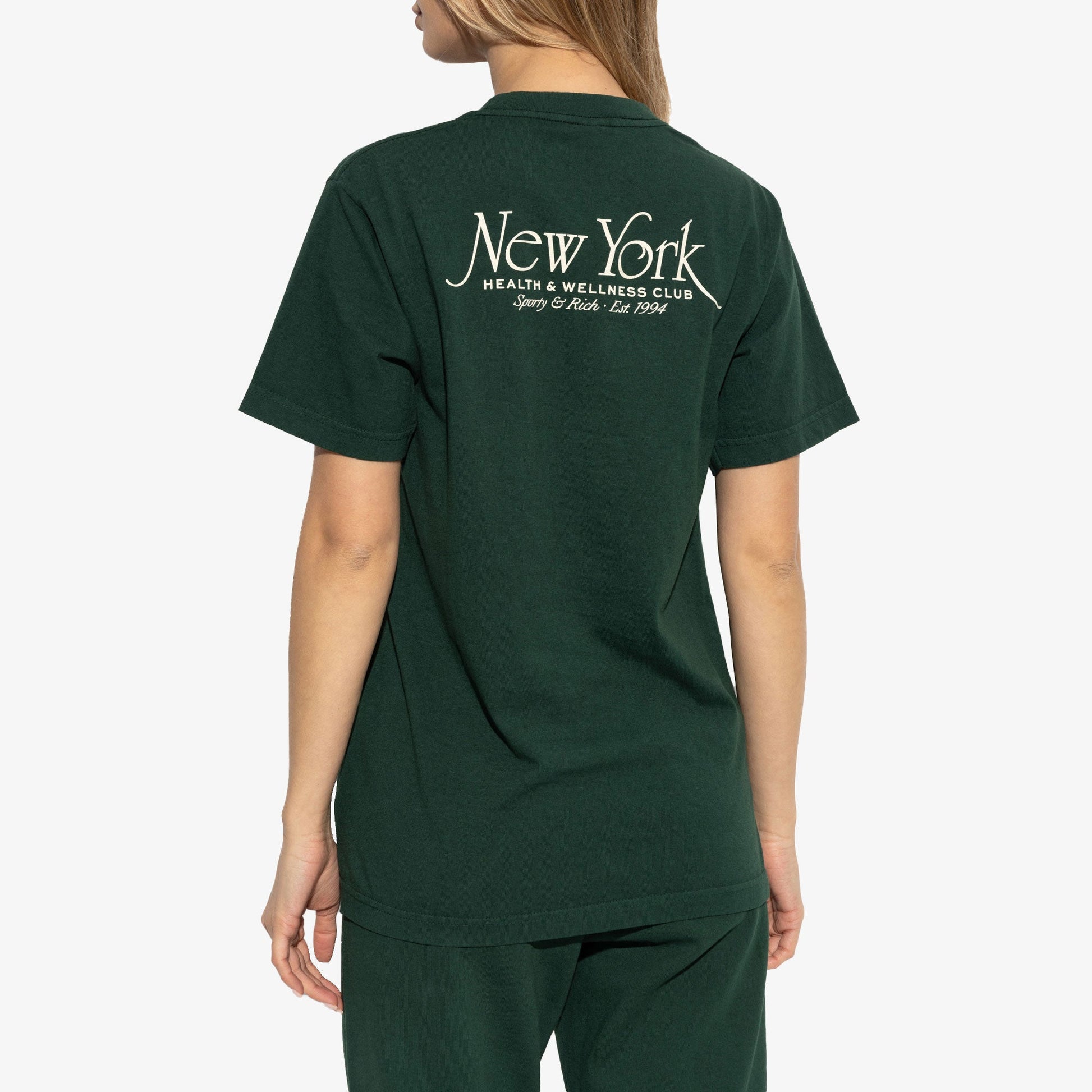 SPORTY & RICH | NY 94 T-SHIRT { FOREST/WHITE