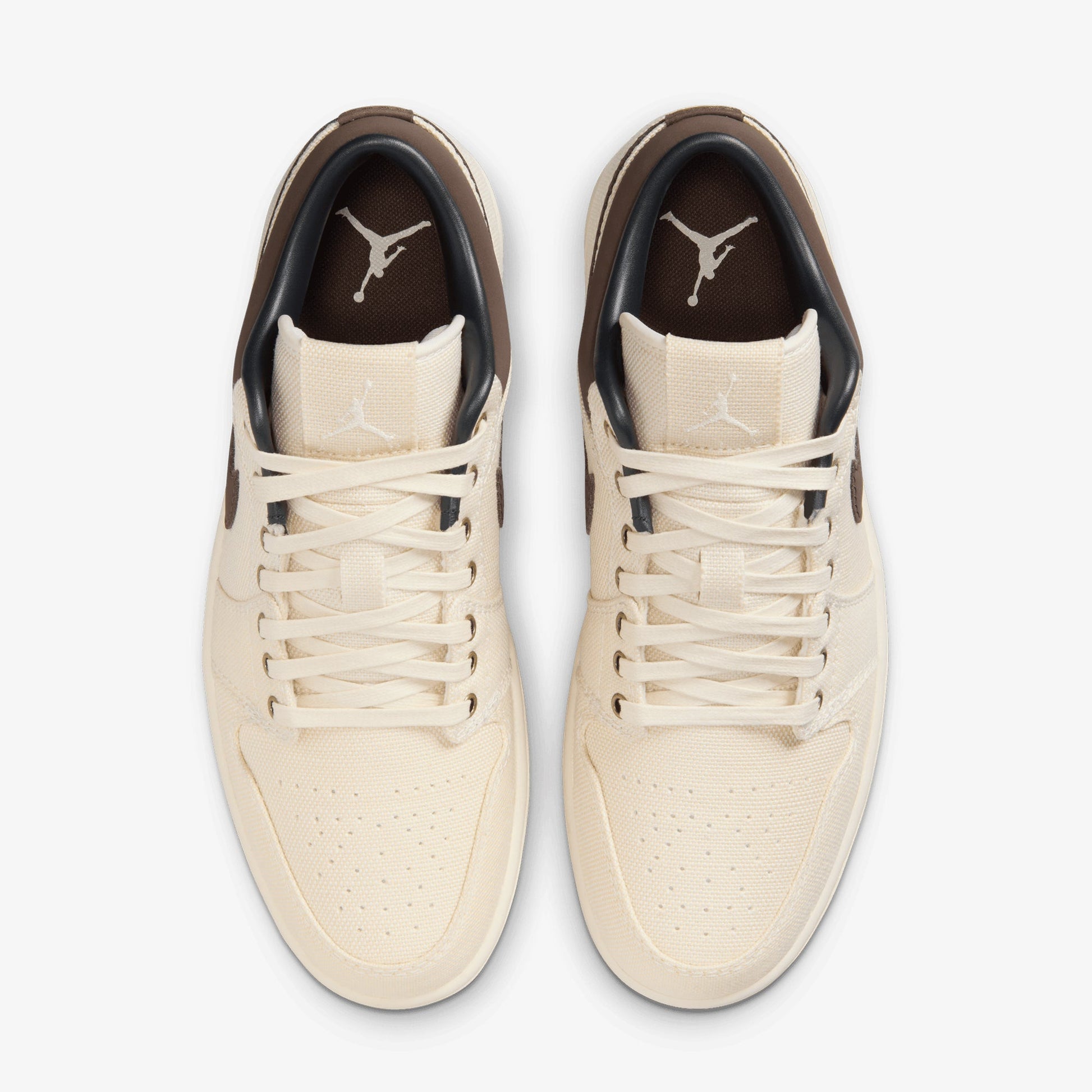JORDAN | AIR JORDAN 1 LOW PREMIUM { PALE IVORY/BAROQUE BROWN-OFF NOIR