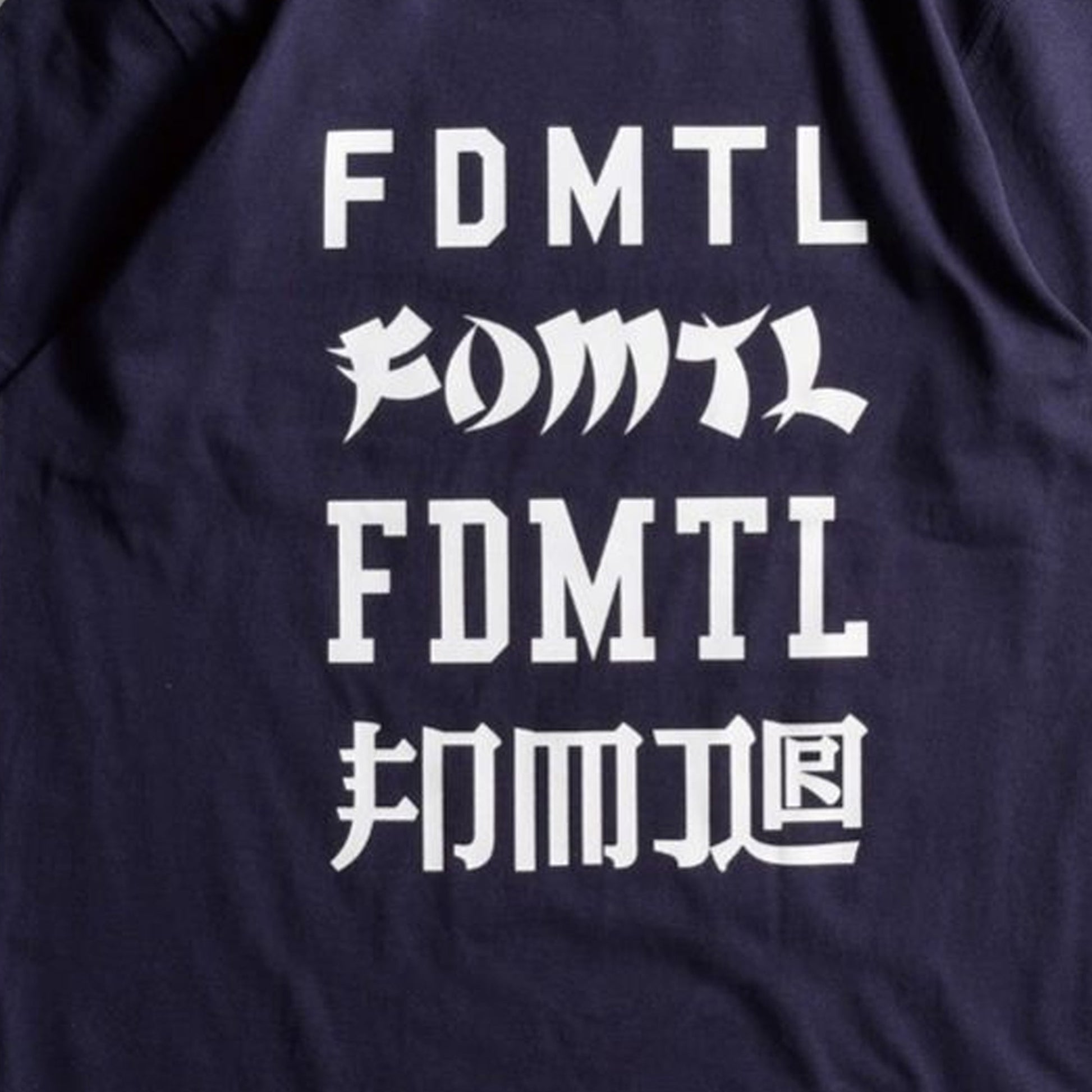 FDMTL | LOGOS TEE  { NAVY