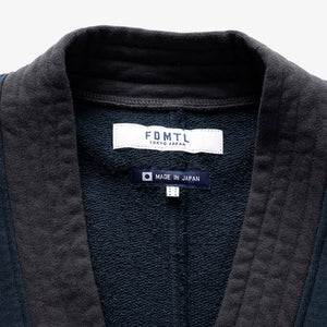 FDMTL | SWEAT S/S CARDIGAN  { NAVY
