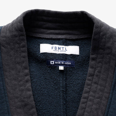 FDMTL | SWEAT S/S CARDIGAN  { NAVY