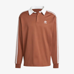 Adidas Originals | ADICOLOR RUGBY POLO SHIRT { PRELOVED BROWN