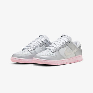 NIKE | DUNK LOW LX {  PHOTON DUST/METALLIC SILVER-PINK FOAM