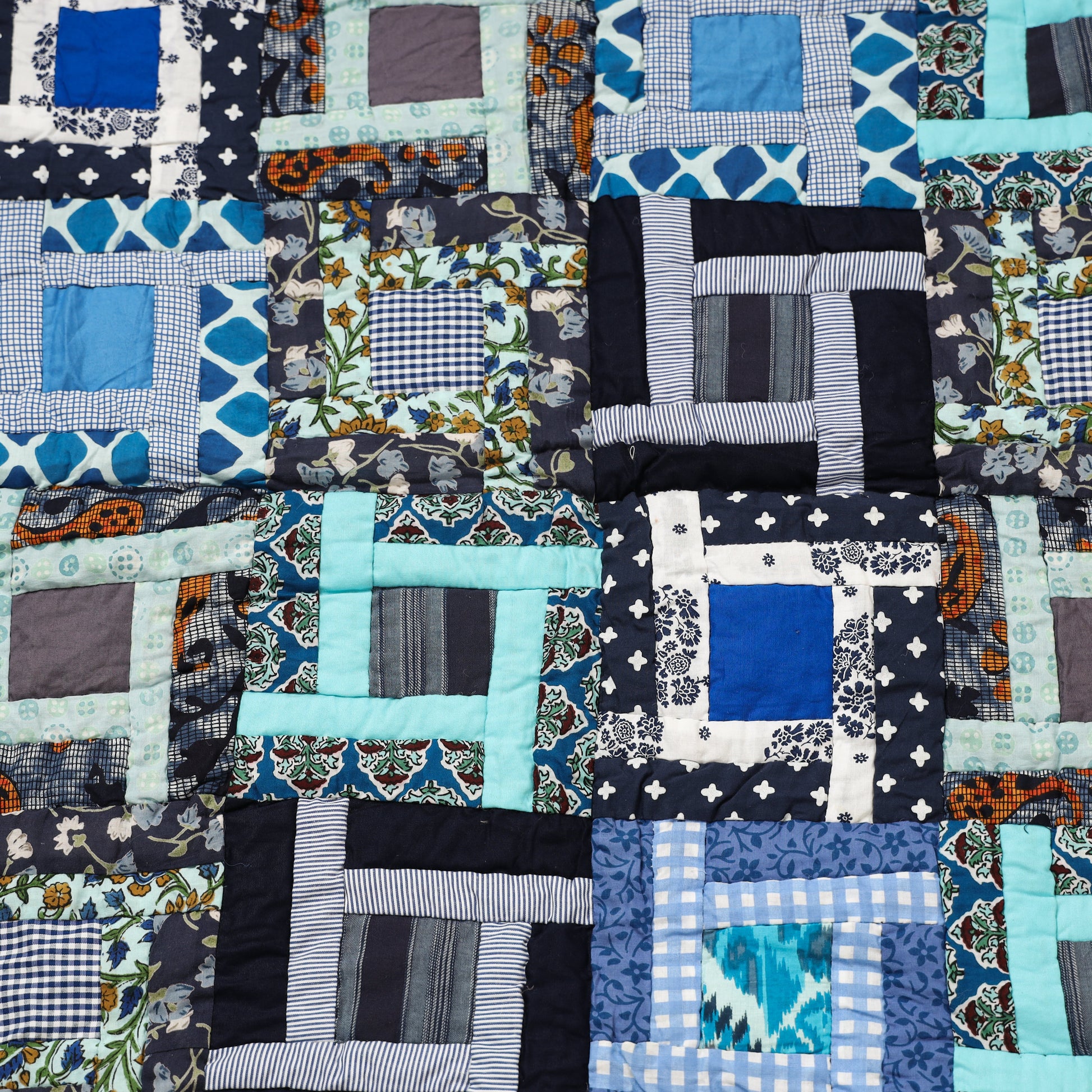 Applique Quilted Reversible Multipurpose Mat by Purkal Stree Shakti Samiti (37 x 36 in)