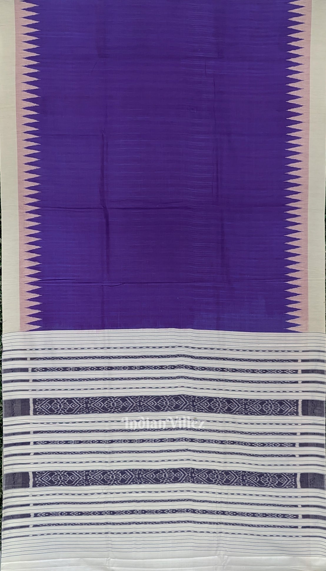 Blue White Gopalpur Tussar Saree