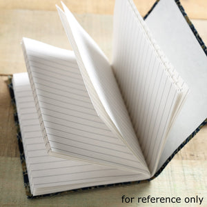 Brown - Ajrakh Fabric Cover Handmade Paper Notebook (7 x 5 in)