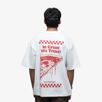 SUPERKICKS | THE PIZZERIA TEE { WHITE