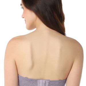 Elegance Padded Wired Multiway Balconette Bra  - Gray Ridge