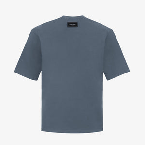 ALMOST GODS | ALPHA CROSS SPRAY PAINT TEE { GREY