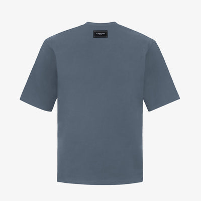 ALMOST GODS | ALPHA CROSS SPRAY PAINT TEE { GREY