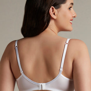 Chic Comfort Non-Padded and Non-Wired Cotton Bra - White
