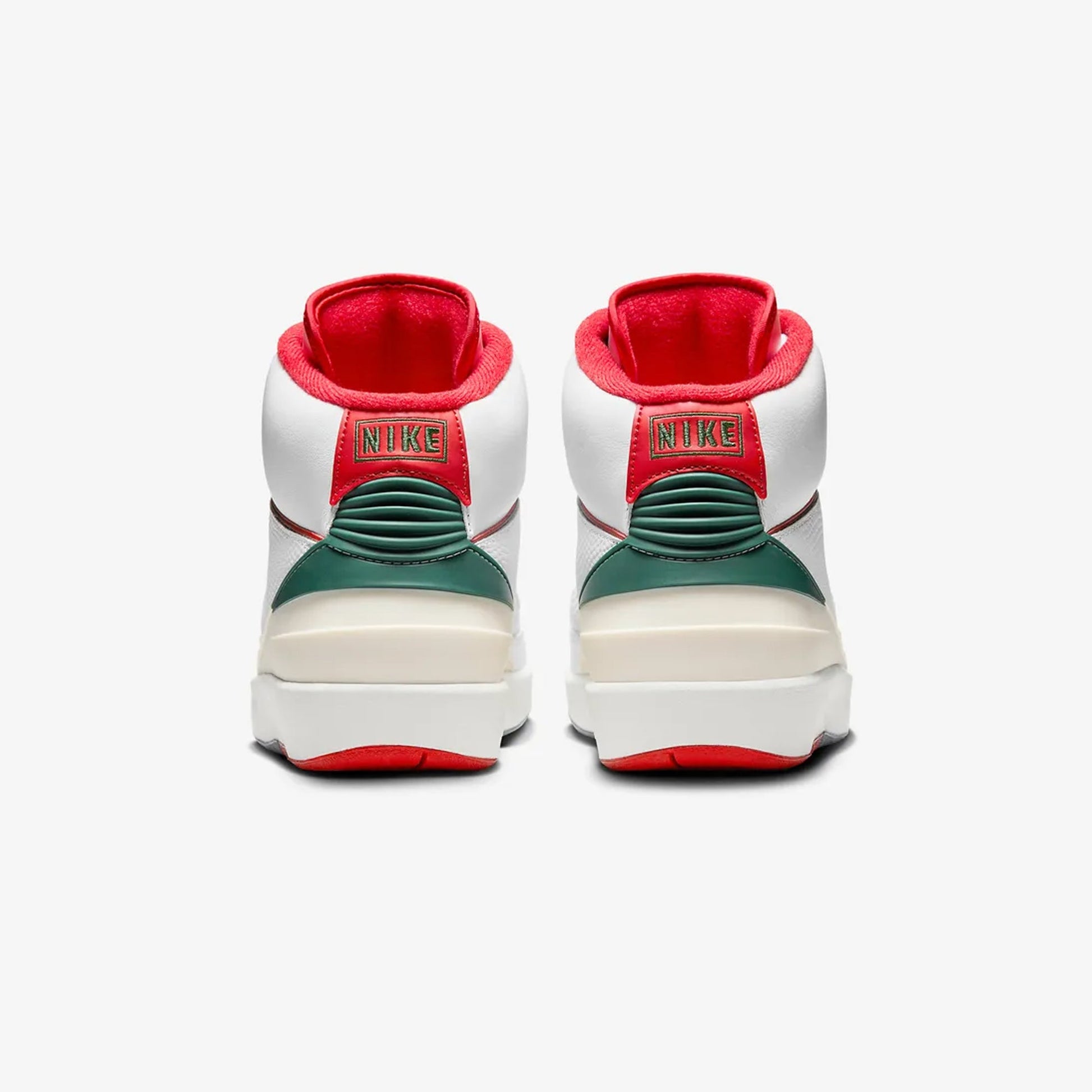 Jordan | AIR JORDAN 2 "ORIGINS"  { WHITE/FIRE RED-FIR-SAIL