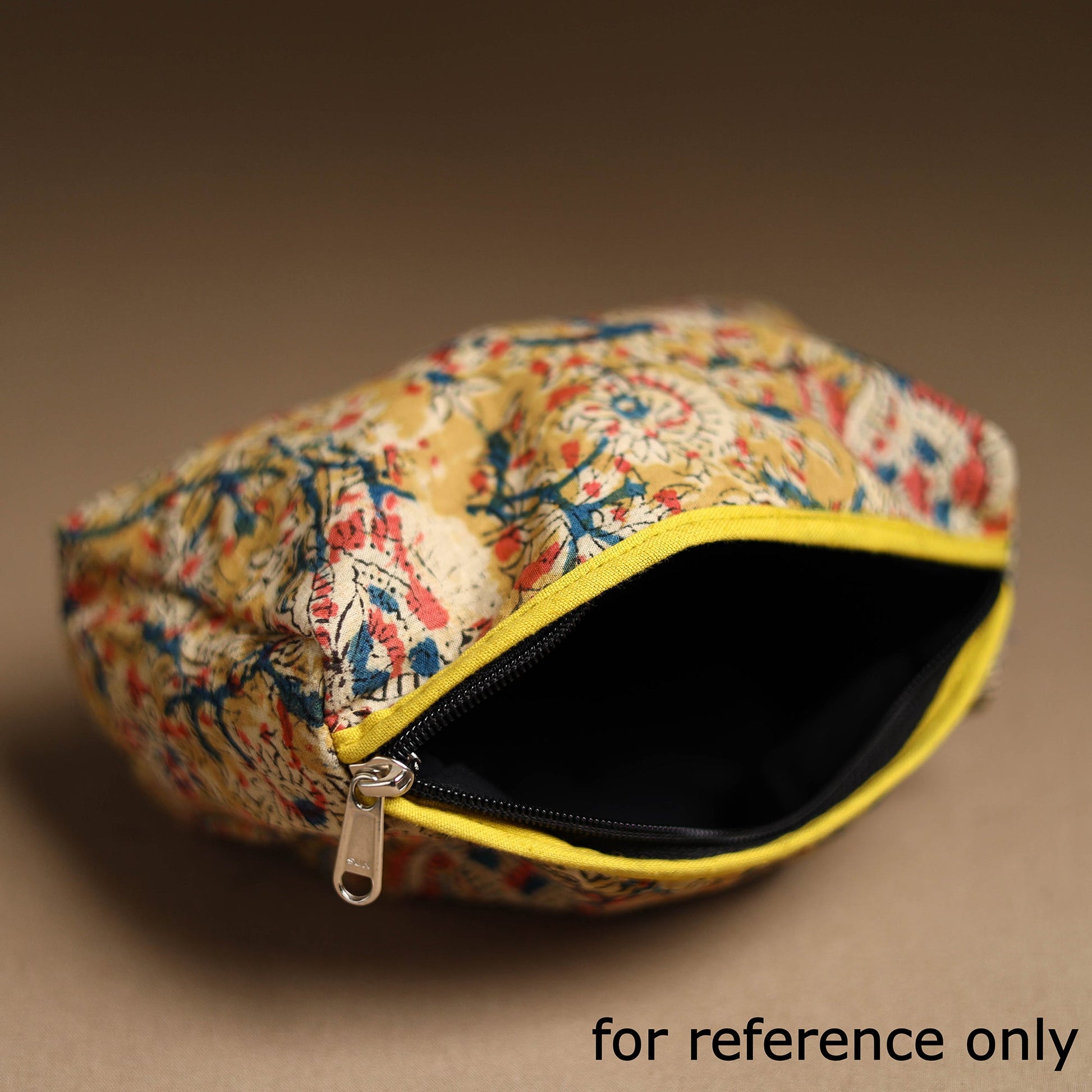 Beige - Handmade Cotton Toiletry Pouch 11
