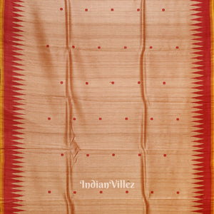 Golden Pink Gopalpur Tussar Silk Saree