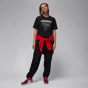 Jordan | FLIGHT HERITAGE GRAPHIC T-SHIRT  { BLACK/GYM RED